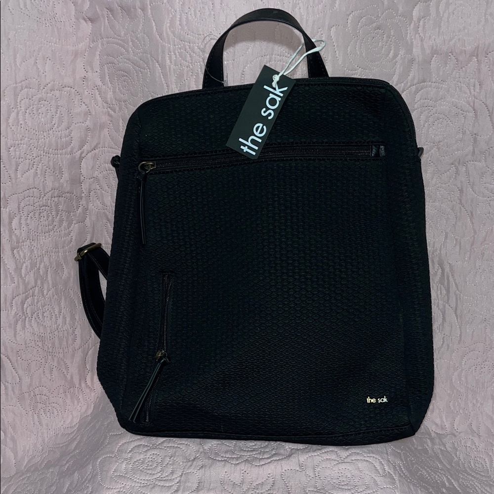 The Sak Black Textured Backpack